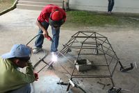 The frames are manufactured in the workshop The frames are manufactured in the workshop