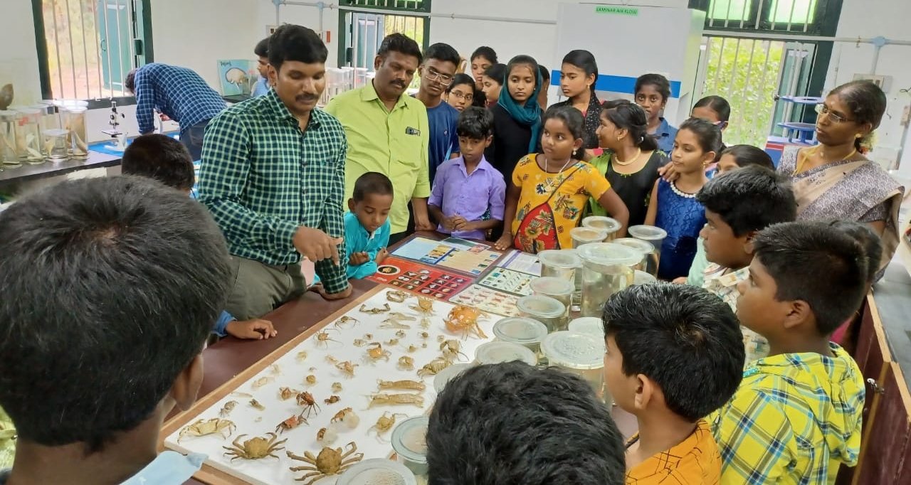 The marine museum at the Palk Bay Center